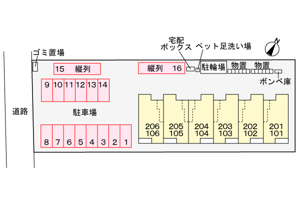 グラン・クオーツの区画図