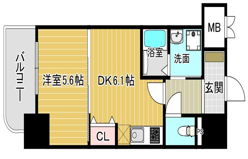 ふぁみーゆ巽東の間取り