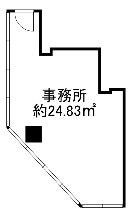 大阪市中央区安土町１丁目の事務所の間取り