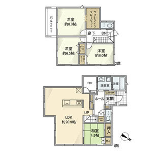今川町山ノ神戸建　　刈谷市の賃貸ならクラスホーム刈谷店の間取り