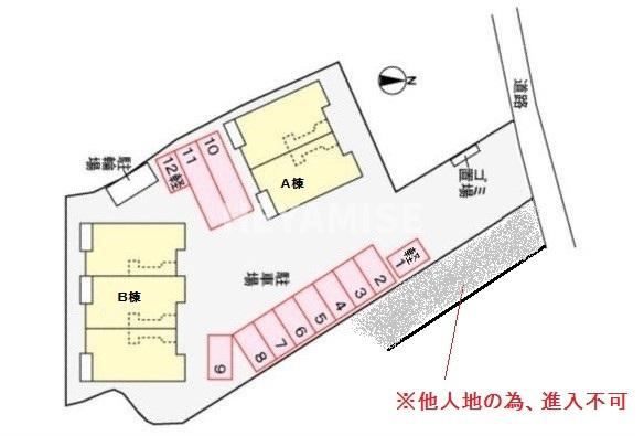 ヒルズ1.福田Bの区画図