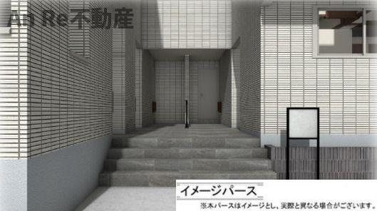 仮）川口市鳩ケ谷本町3丁目　新築工事のエントランス