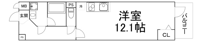 【間取り】 | ラクラス長堀橋
