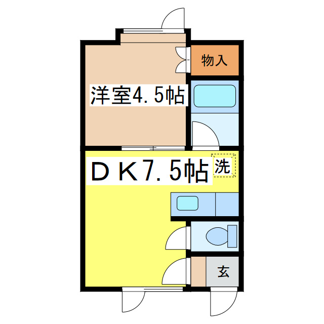ＭＣパレスⅡの間取り