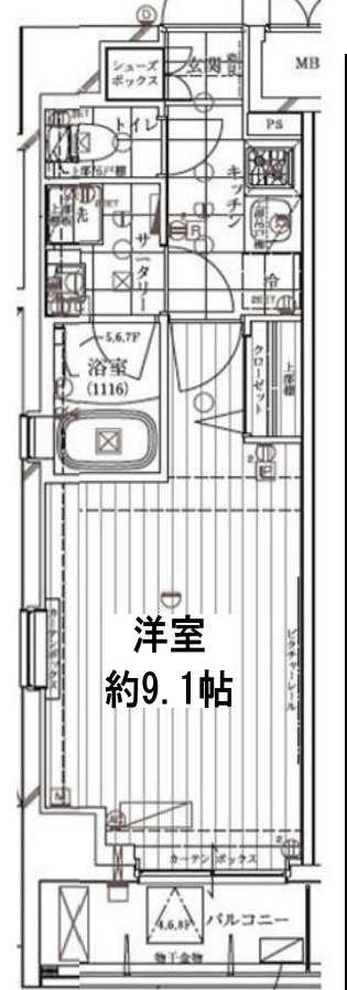 レガリス門前仲町パークサイドの間取り