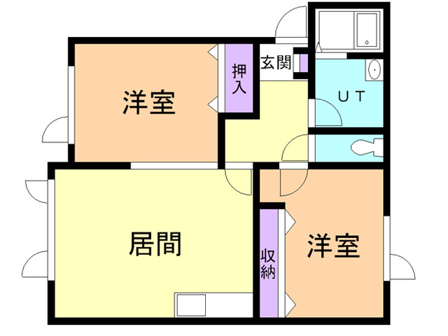 パレス美園の間取り