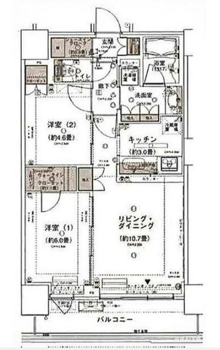 勝どきビュータワーの間取り