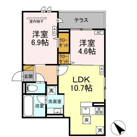 D-Clairの間取り