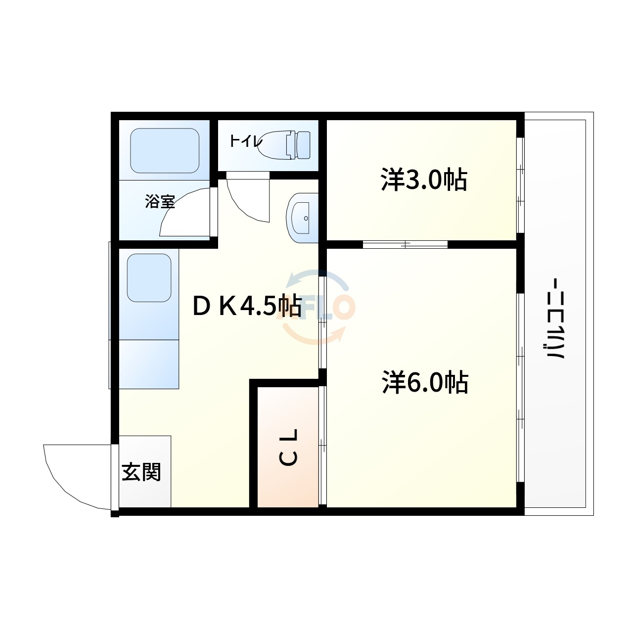 葵コーポの間取り|葵コーポ　間取り