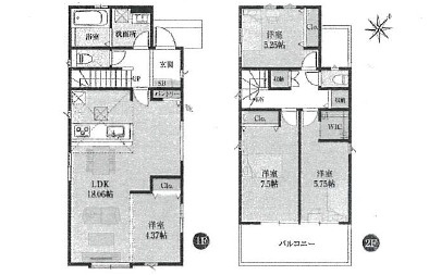 廿日市市福面2丁目　№36888の間取り|４ＬＤＫ
駐車2台可