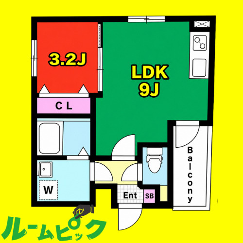 ＭＯＶＥ八田ＥＡＳＴ　名古屋市賃貸　仲介手数料無料の間取り