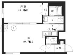 札幌市豊平区中の島二条３丁目の賃貸マンションの間取り
