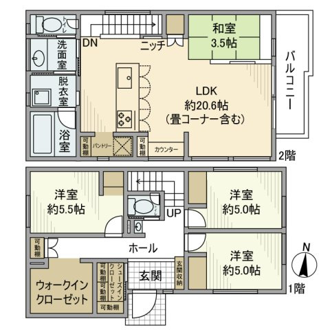 西習志野戸建の間取り