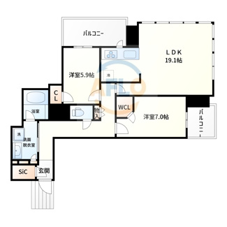 【間取り】 | MJR堺筋本町タワー | MJR堺筋本町タワー（エムジェイアール）　間取り