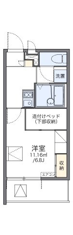 レオパレス寺地の間取り