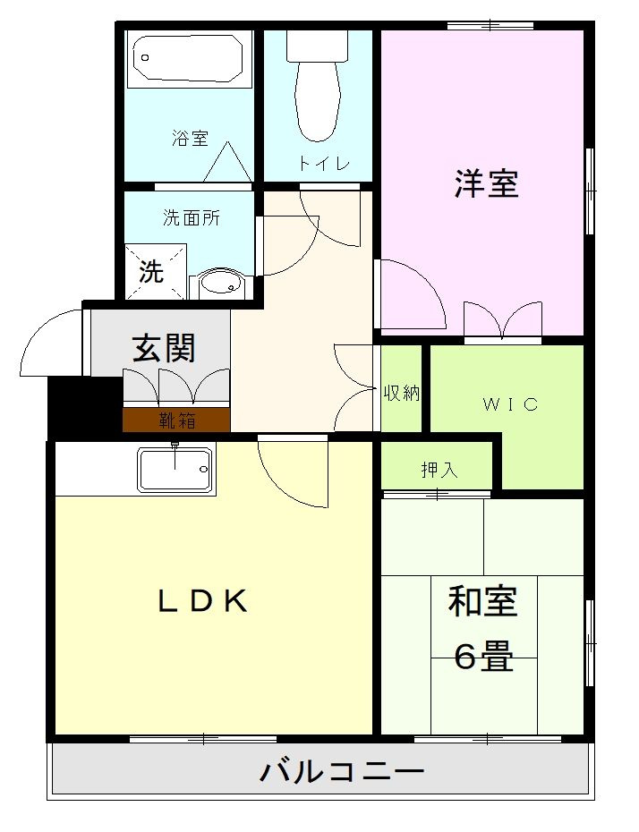 けやきハウスA棟の間取り