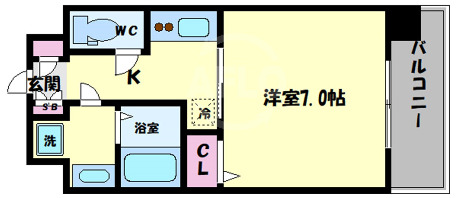エスレジデンス福島グランデの間取り|S-RESIDENCE福島Grande　間取り