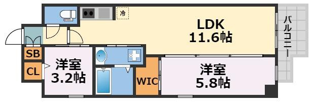 スプランディッド堀江の間取り