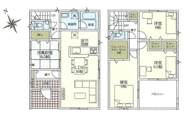 【間取り】 | 安城市根崎町南根47-1『仲介料無料』新築戸建て | 2号棟