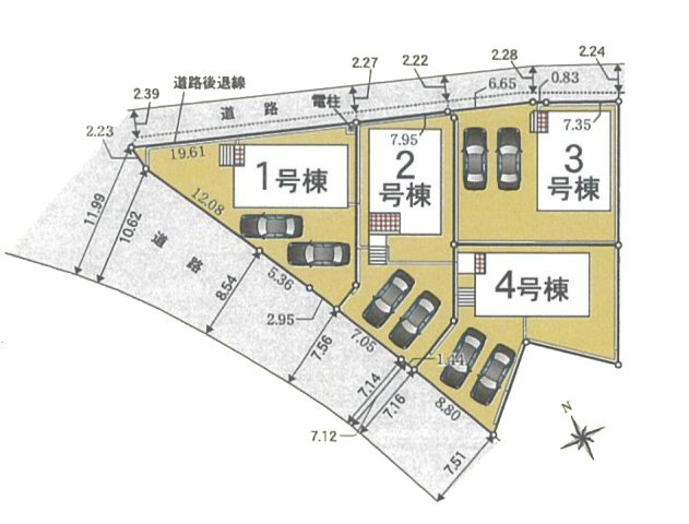 【区画図】 | 安城市根崎町南根47-1『仲介料無料』新築戸建て | 2号棟