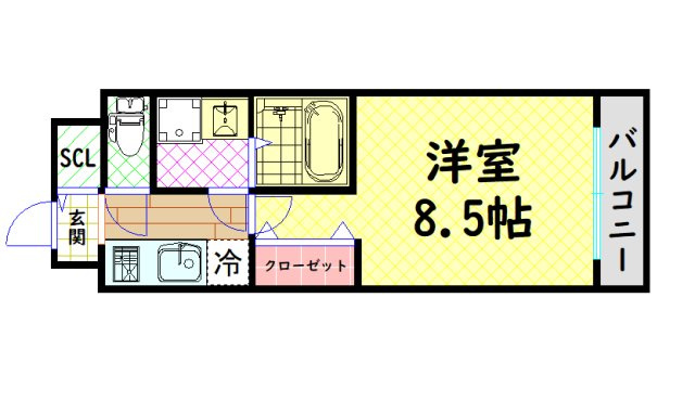 【間取り】 | MELDIA CREST TAPP NAMBA-WEST