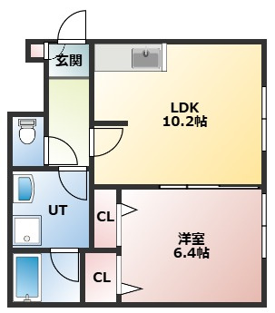 【間取り】 | 【CP対象】サザンフィールド東札幌 | 間取りです