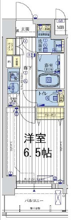 ジアコスモ難波南の間取り
