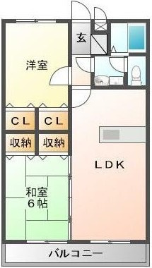 コスモパートⅡの間取り