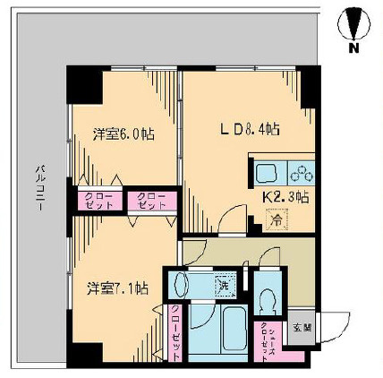 クレドラテース白河の間取り