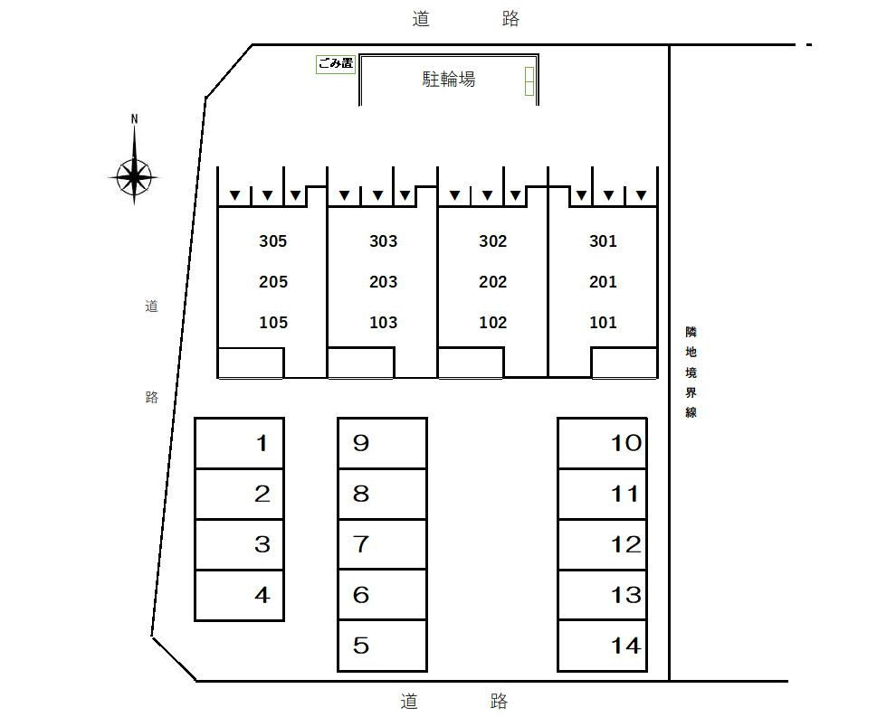 フレシールの区画図