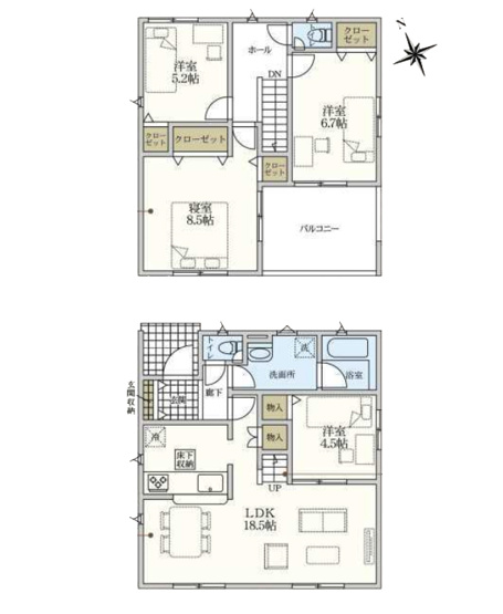 【区画図】 | 安城市高棚町郷387-1『仲介料無料』新築戸建て | 4号棟