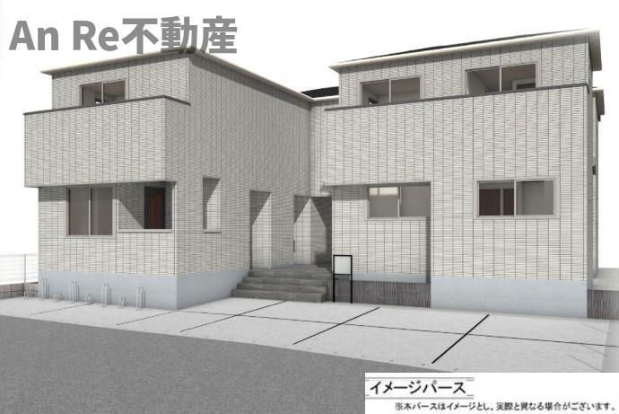 仮）川口市鳩ケ谷本町3丁目　新築工事の外観