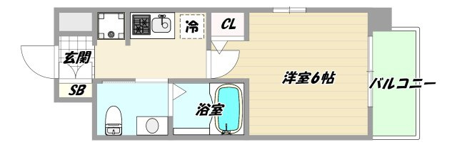 大阪市淀川区木川東２丁目の賃貸マンションの間取り