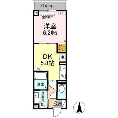 ルリアン北小岩Ⅲの間取り