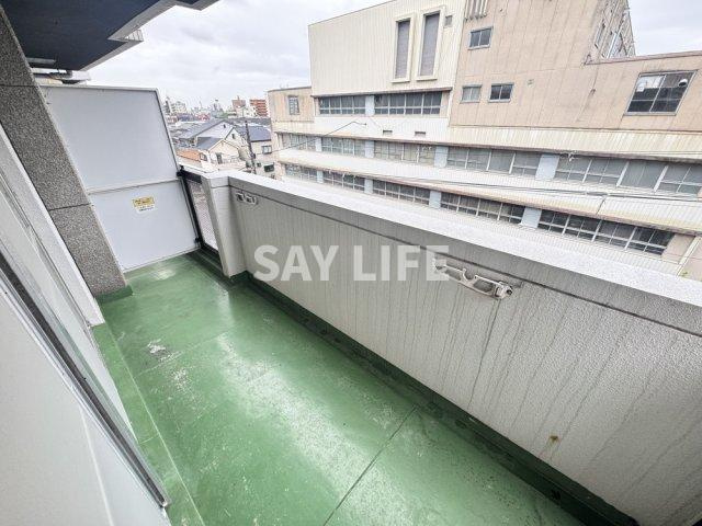 マンション津坂のバルコニー