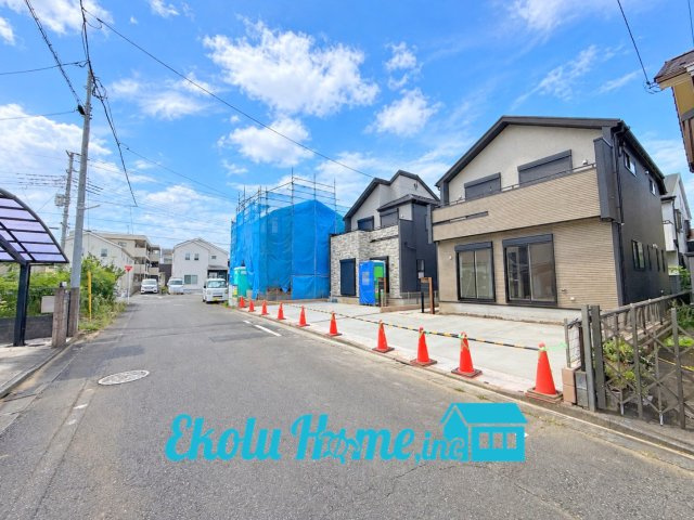 新築戸建て　あきる野市原小宮　全2棟　2号棟の前面道路含む現地写真|2026年9月撮影　※空はCG加工しています。