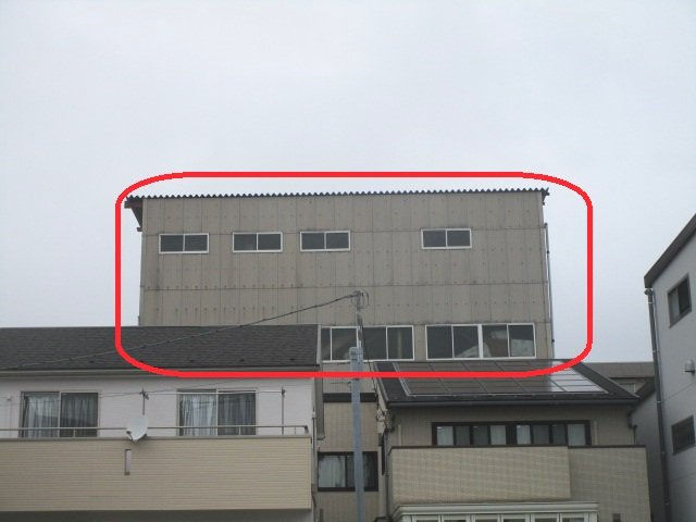 江戸川区中央３丁目の工場の外観