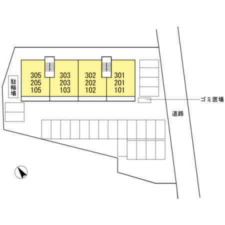 オッツ池田の区画図