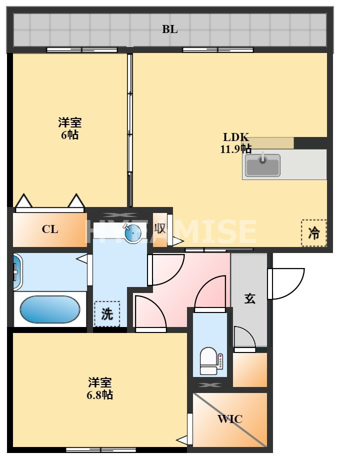 オッツ池田の間取り