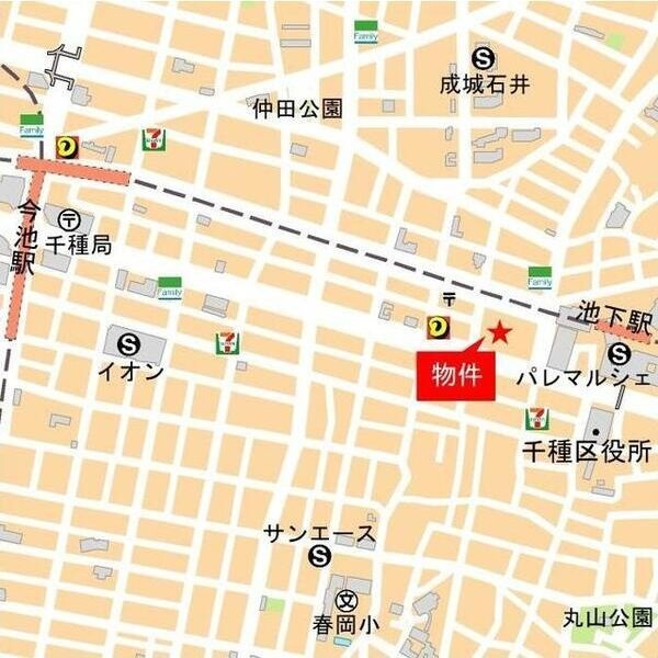 ルーエ池下の地図