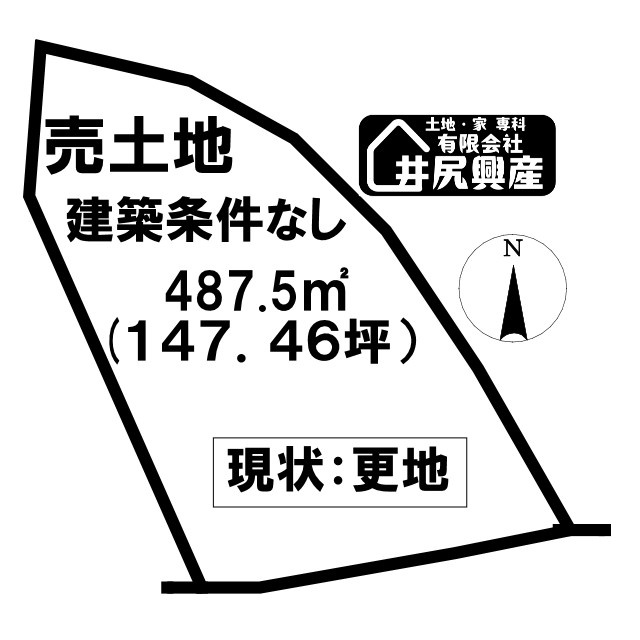 紀の川市桃山町最上　売土地の土地図
