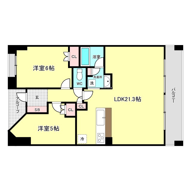 ルネ　フレシールの間取り