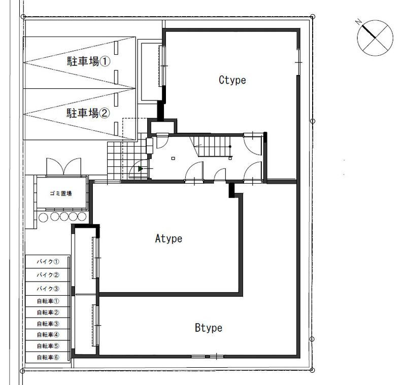 Cherim春日駅前WESTの区画図