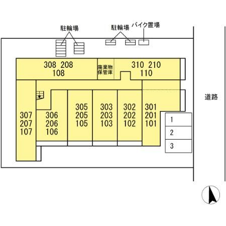 グラナーデ東葛西の区画図