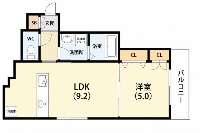 Ｒａｄｉａｎｔ　Ａｓａｈｉｄｏｒｉ【旭化成】の間取り