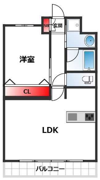 Lavia背戸口の間取り