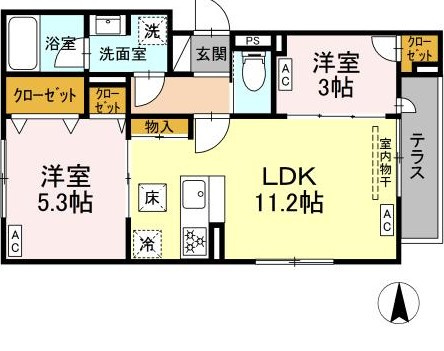 セレスティア北小岩Ⅴの間取り