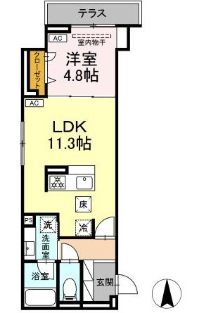 セレスティア北小岩Ⅴの間取り