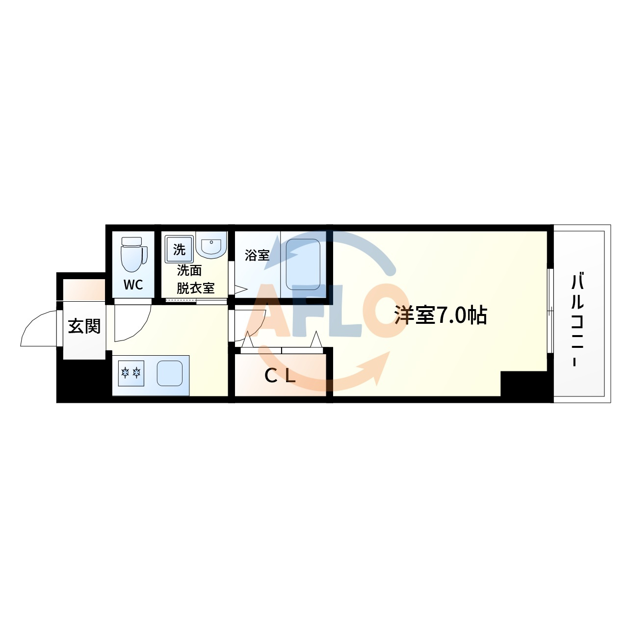 アーバンパーク田辺の間取り