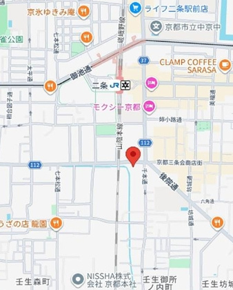 朱雀ハイツの地図